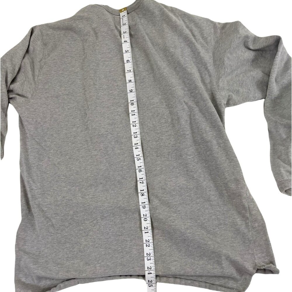 American Eagle Small Grey 100% Cotton Long Sleeve T-Shirt 35b - Picture 6 of 8